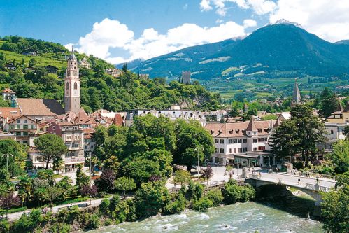 Meran mit Passer und Promenade