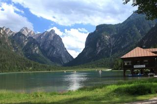 Fischerhütte am Toblacher See