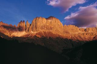 Rosengarten im Abendrot